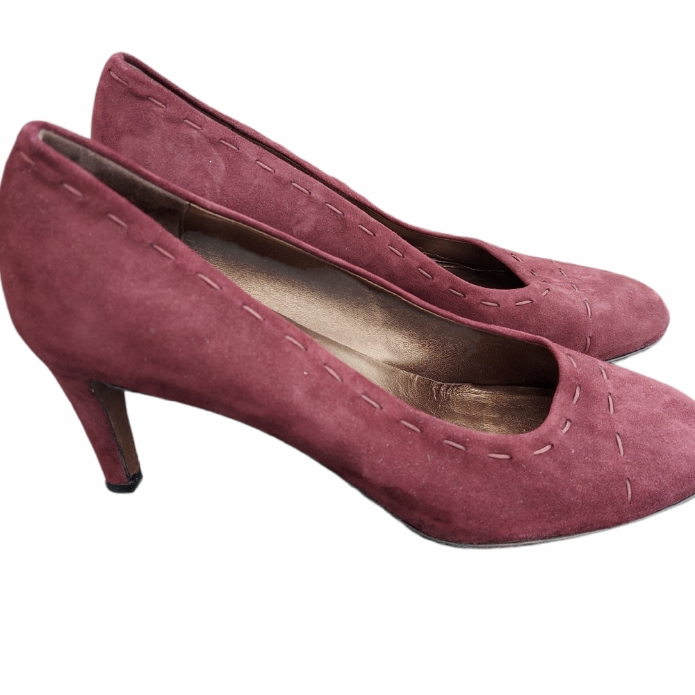 AGL Sisley suede leather heels Red Size 8